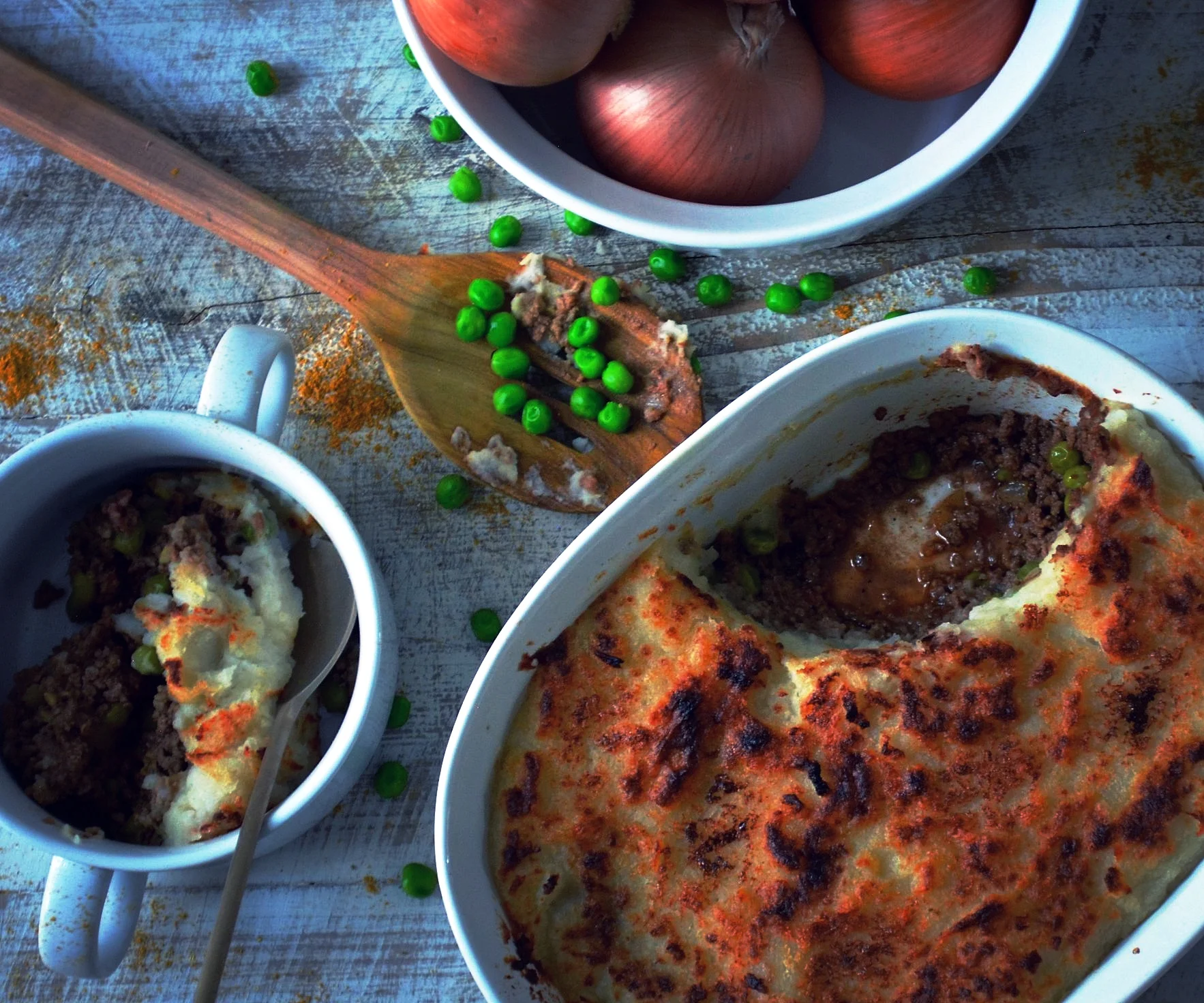 Smashed Up Mashed Up Curried Shepherd's Pie