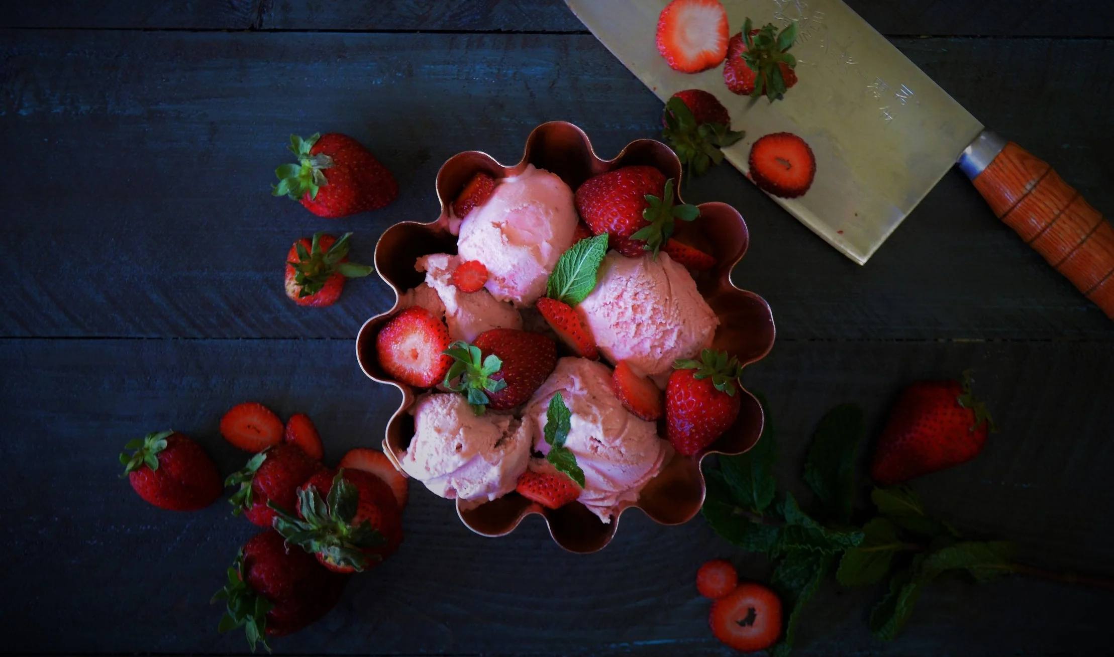Strawberry Basil Gelato