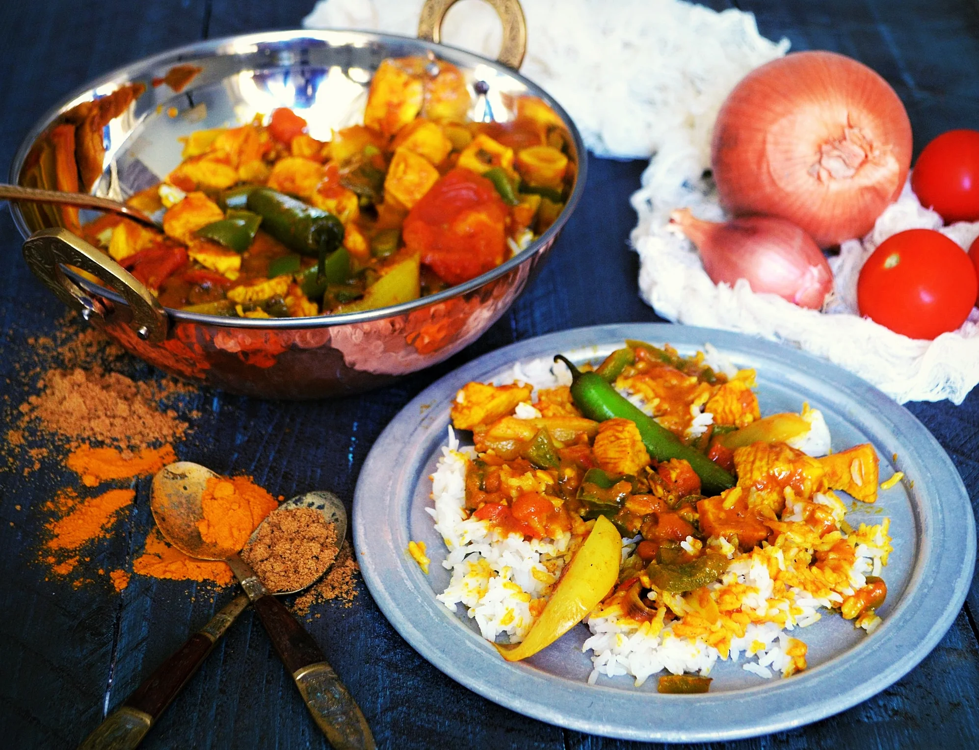 Spicy Chicken Jalfrezi