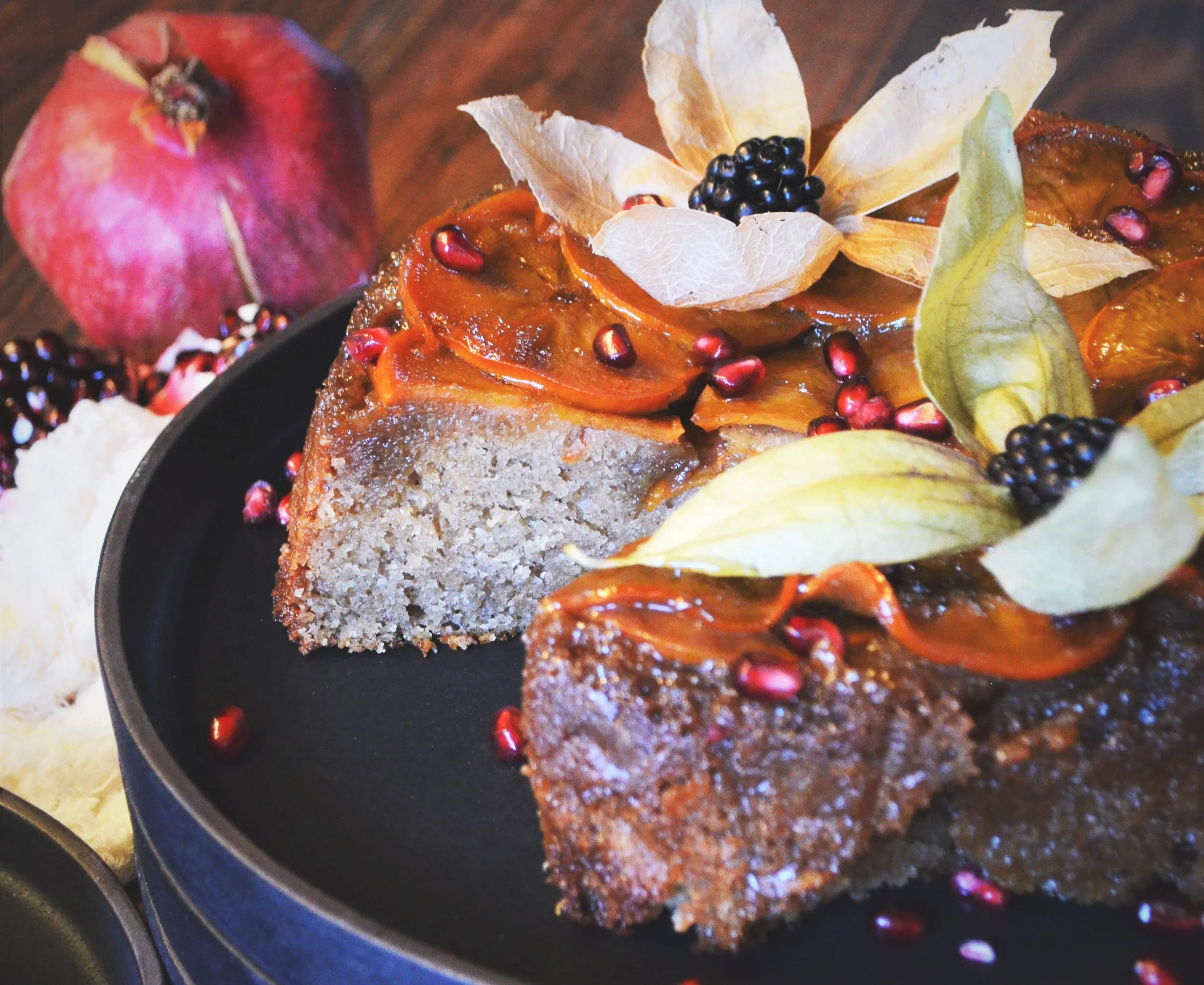 Persimmon Upside Down Cake