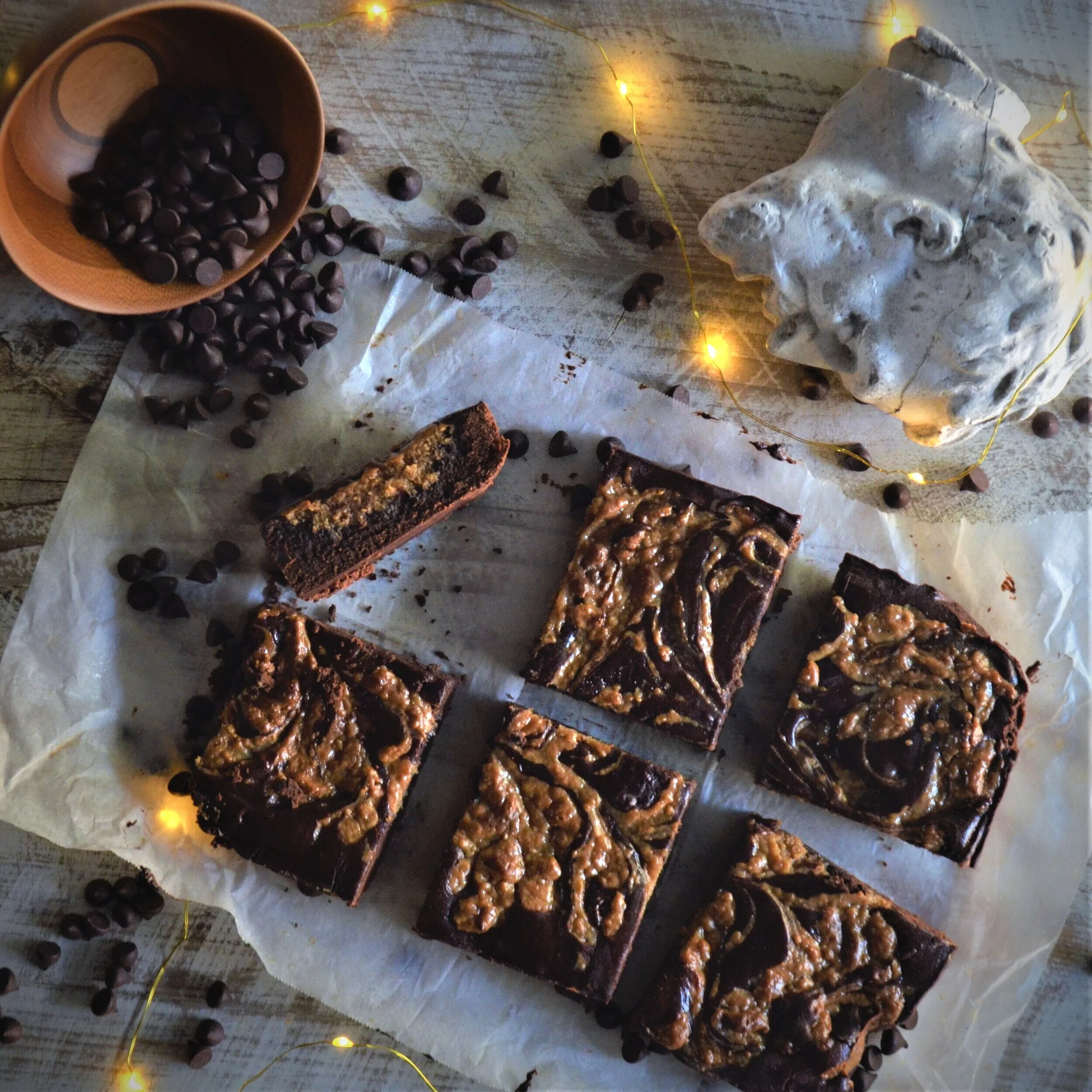 Dulce de Leche Guinness Brownies