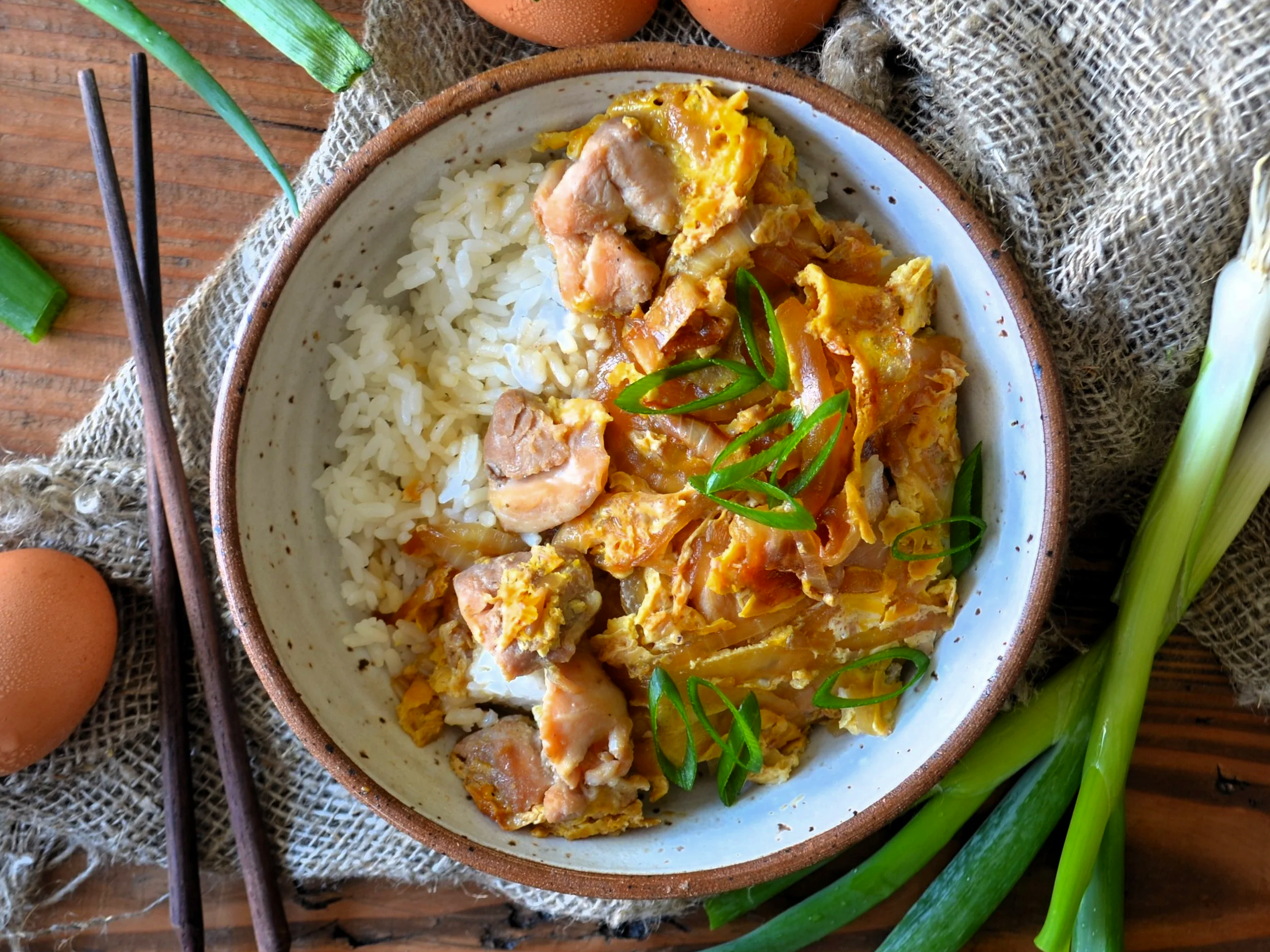 Oyakodon (Chicken and Eggs)
