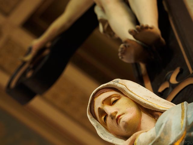 "Stabat Mater" (the suffering mother), photo by Paul Vargo, also taken at St. Alphonsus Church.