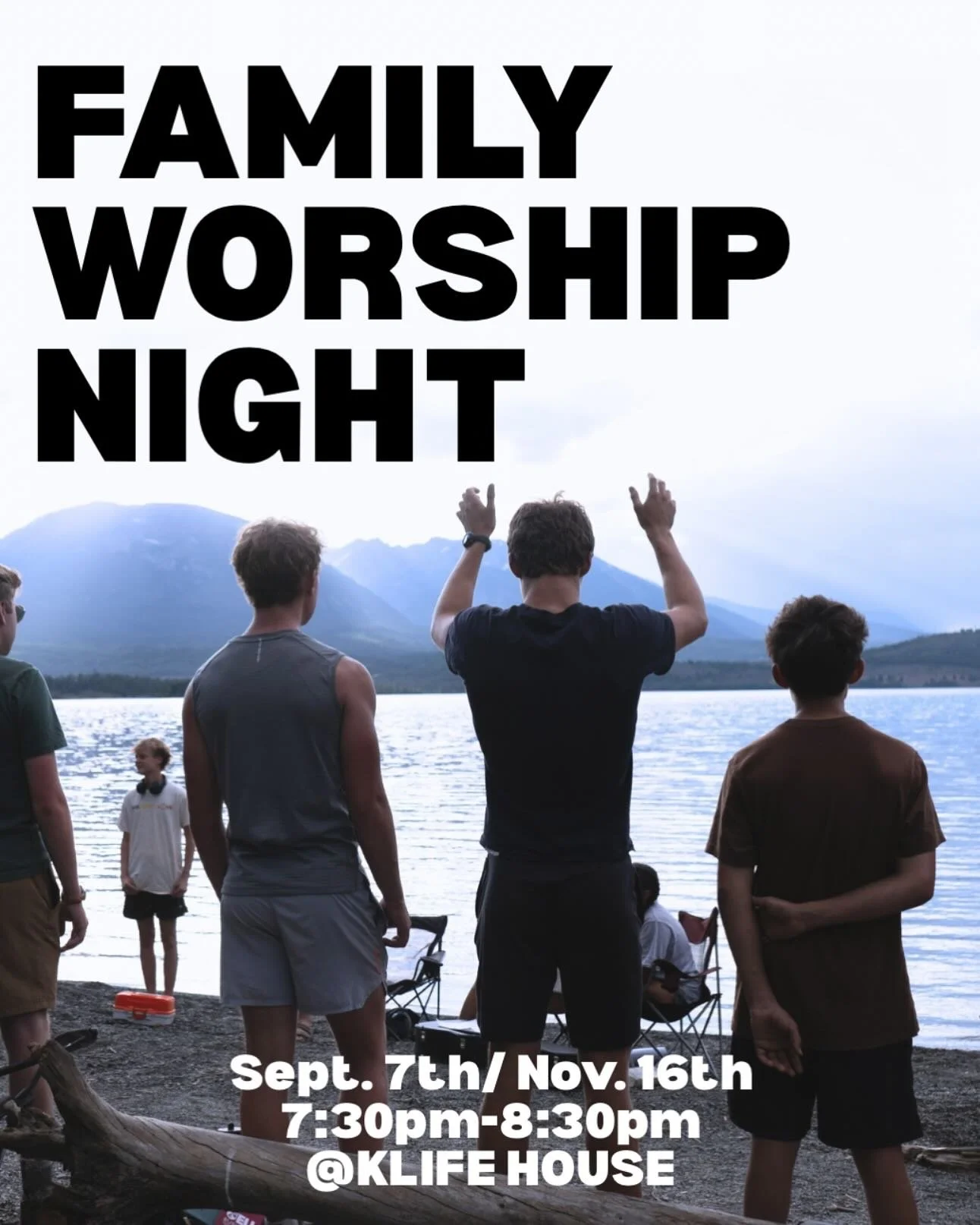 We are SO excited for our first Family Worship Night of the semester THIS Sunday from 7:30pm-8:30pm!! This will be an evening of worship, prayer and fellowship!! Anyone is invited!! See you then!!