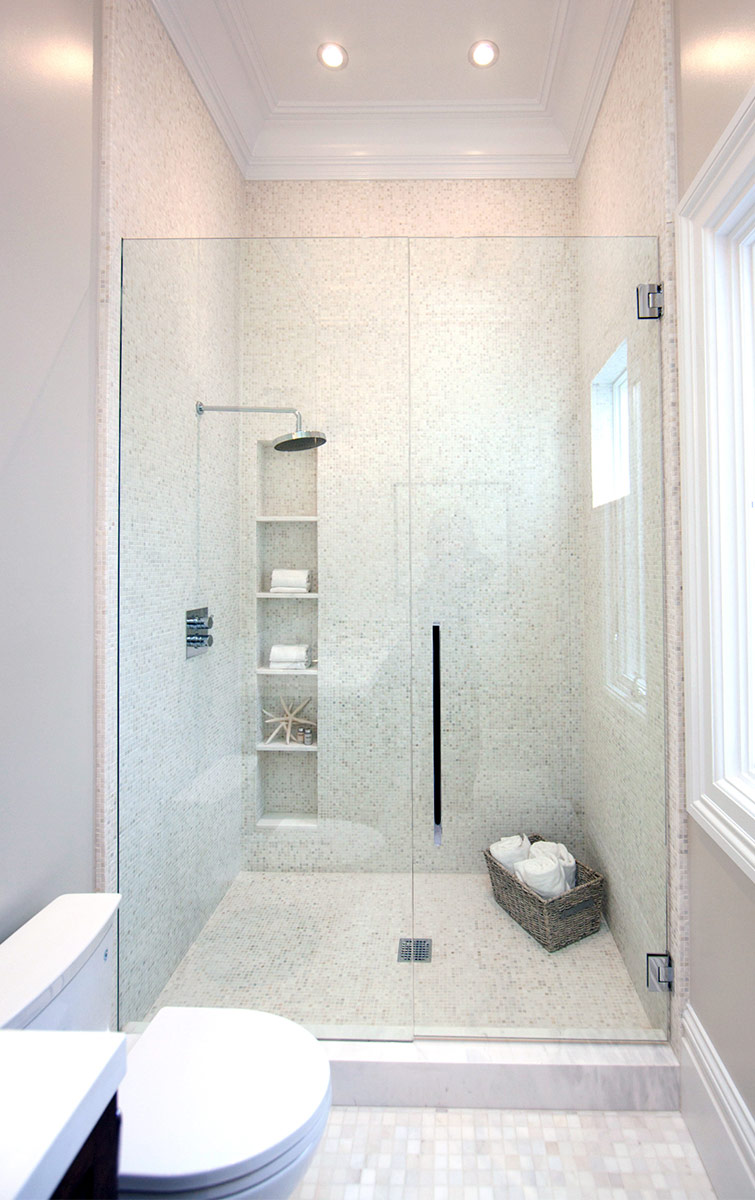 bathroom, shower, modern bath, subway tiles, marble bathroom, rain shower