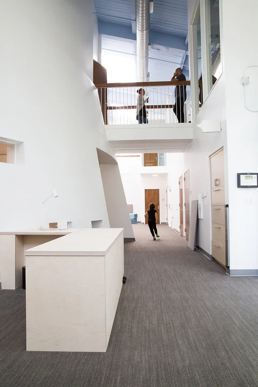 open, modern, white, clean, san francisco school, elementary, architecture, children's space, 