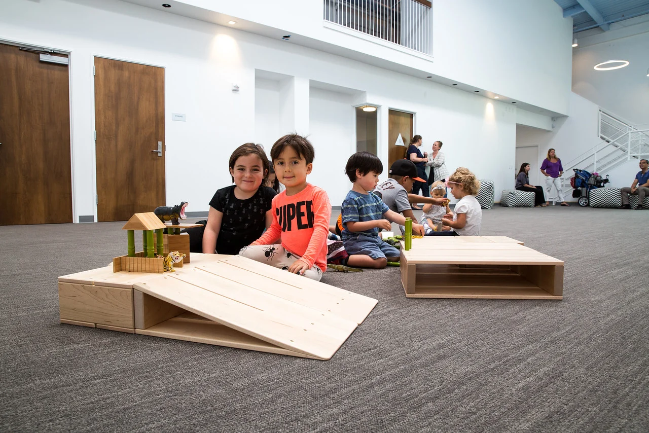 open, modern, white, clean, san francisco school, elementary, architecture, children's space, 