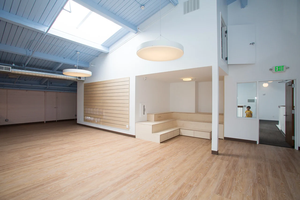 open, modern, white, clean, san francisco school, elementary, architecture, children's space