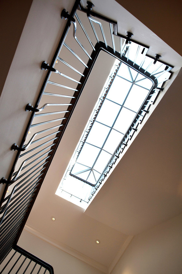 stair railing details, staircase, skylight, spiral staircase