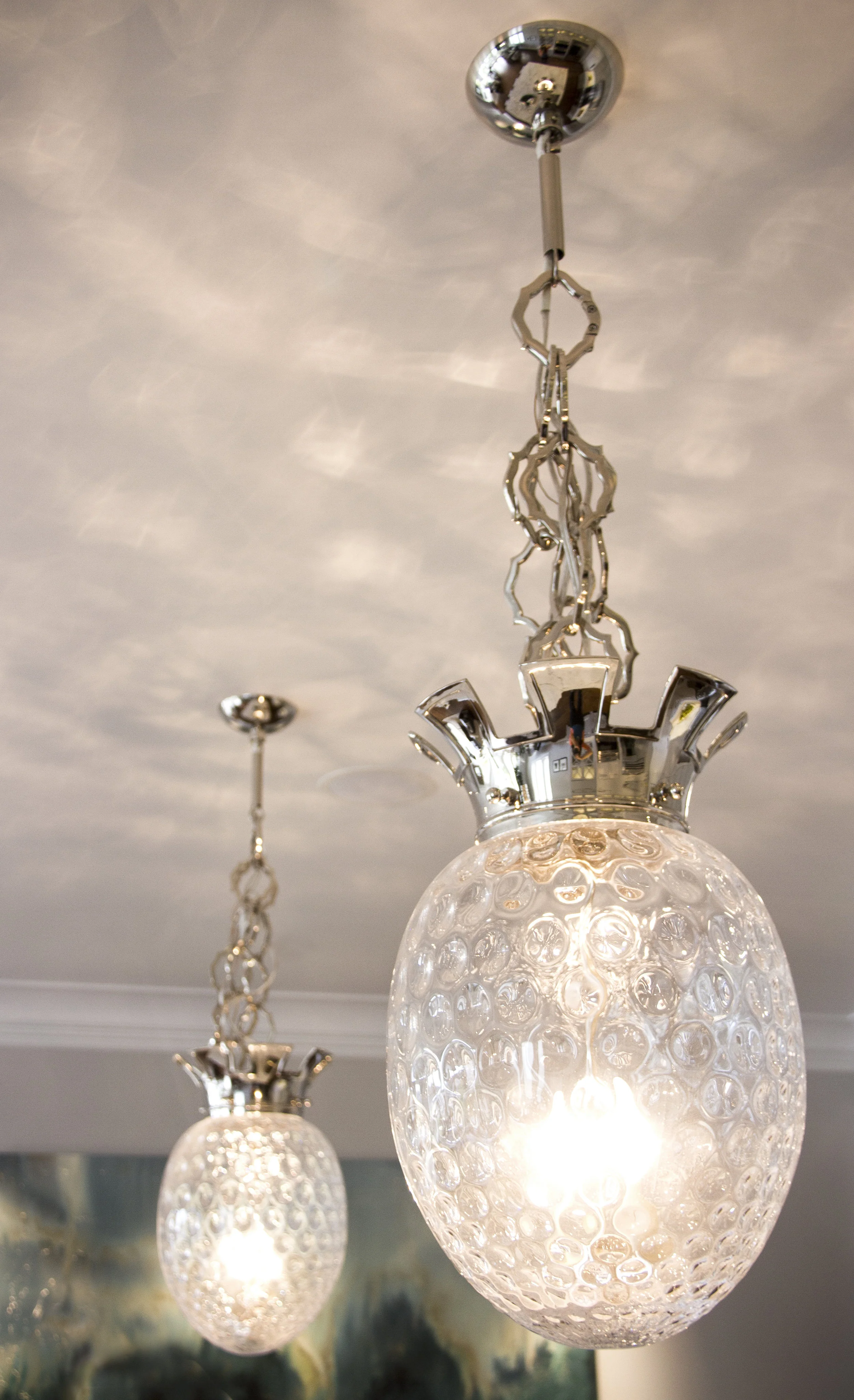 kitchen, lighting, chandelier, simple, details, glass, elegant 