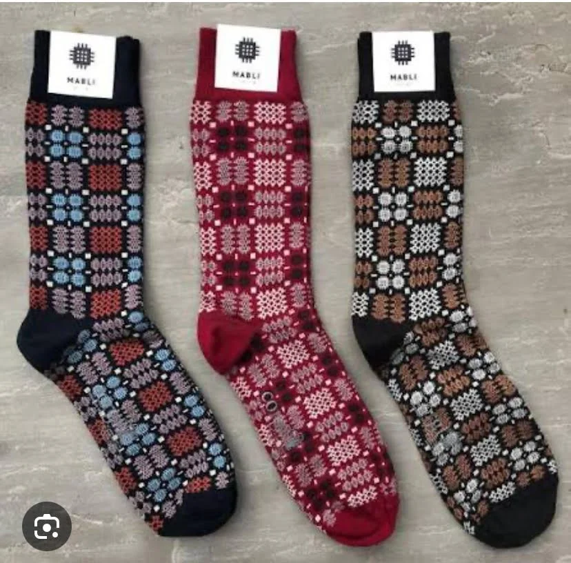WELSH TAPESTRY BLANKET DESIGN SOCKS . .jpg