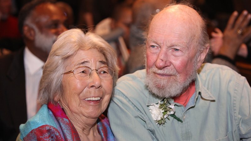 Pete and Toshi Seeger