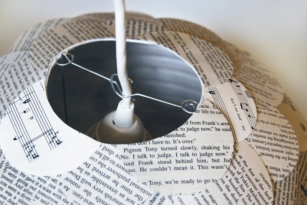 Manhasset Mixed Book Page Pendant | by Aster + Quail | www.asterandquail.com