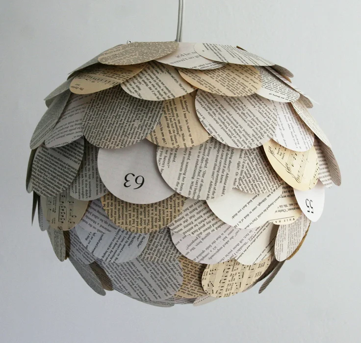 Manhasset Mixed Book Page Pendant | by Aster + Quail | www.asterandquail.com