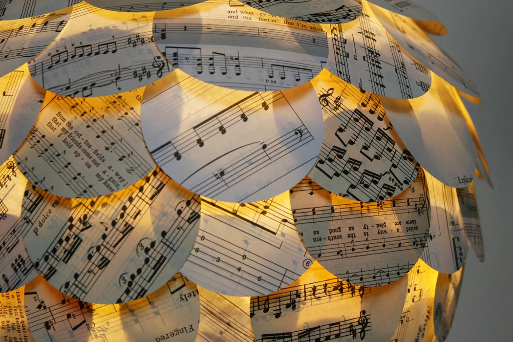 Manhasset Sheet Music Pendant | by Aster + Quail | www.asterandquail.com