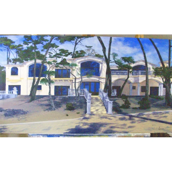 "The Walker Residence", &nbsp; &nbsp; 2010Acrylic on Canvas24in. x 36in.&nbsp;-Private Collection-Luke Lamar