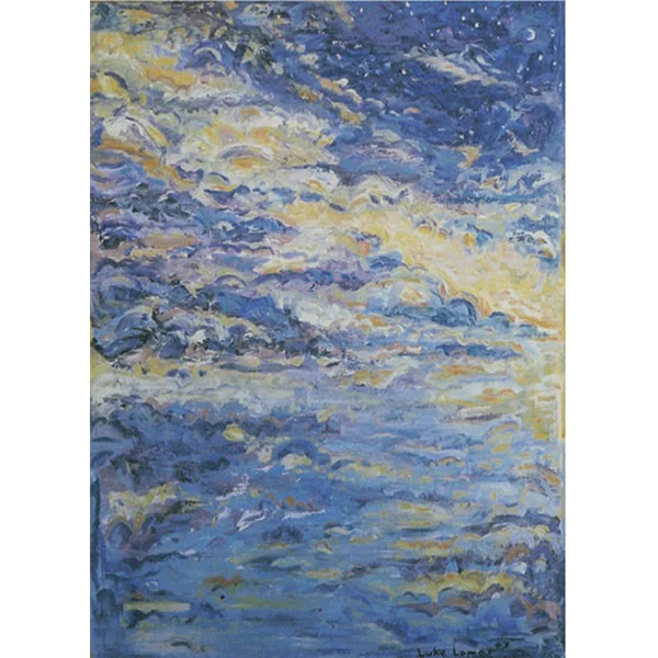 "Sunset in the Atmosphere", &nbsp; &nbsp; 2003Acrylic on Canvas24in. x 36in.&nbsp;-Sold-Luke Lamar