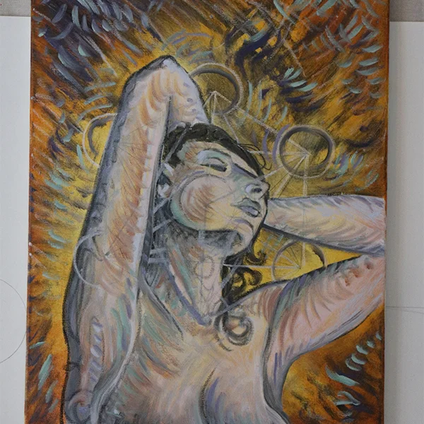 "Metatron's Girl", &nbsp; &nbsp; 2015Oil on Canvas18in. x 24in.-Private Collection-Luke Lamar