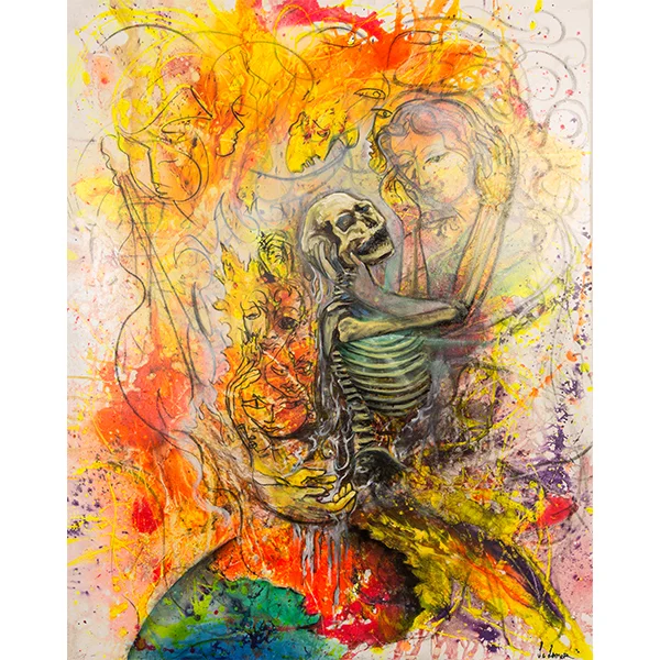 "Who am I", &nbsp; &nbsp; 2015Mixed Medium on Canvas44in. x 56in.-Private Collection-Luke Lamar