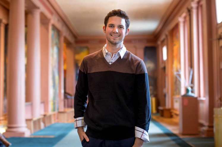 Third-year music student Wesley Diener plans to pursue opera professionally after graduation. (Photo by Sanjay Suchak, University Communications)