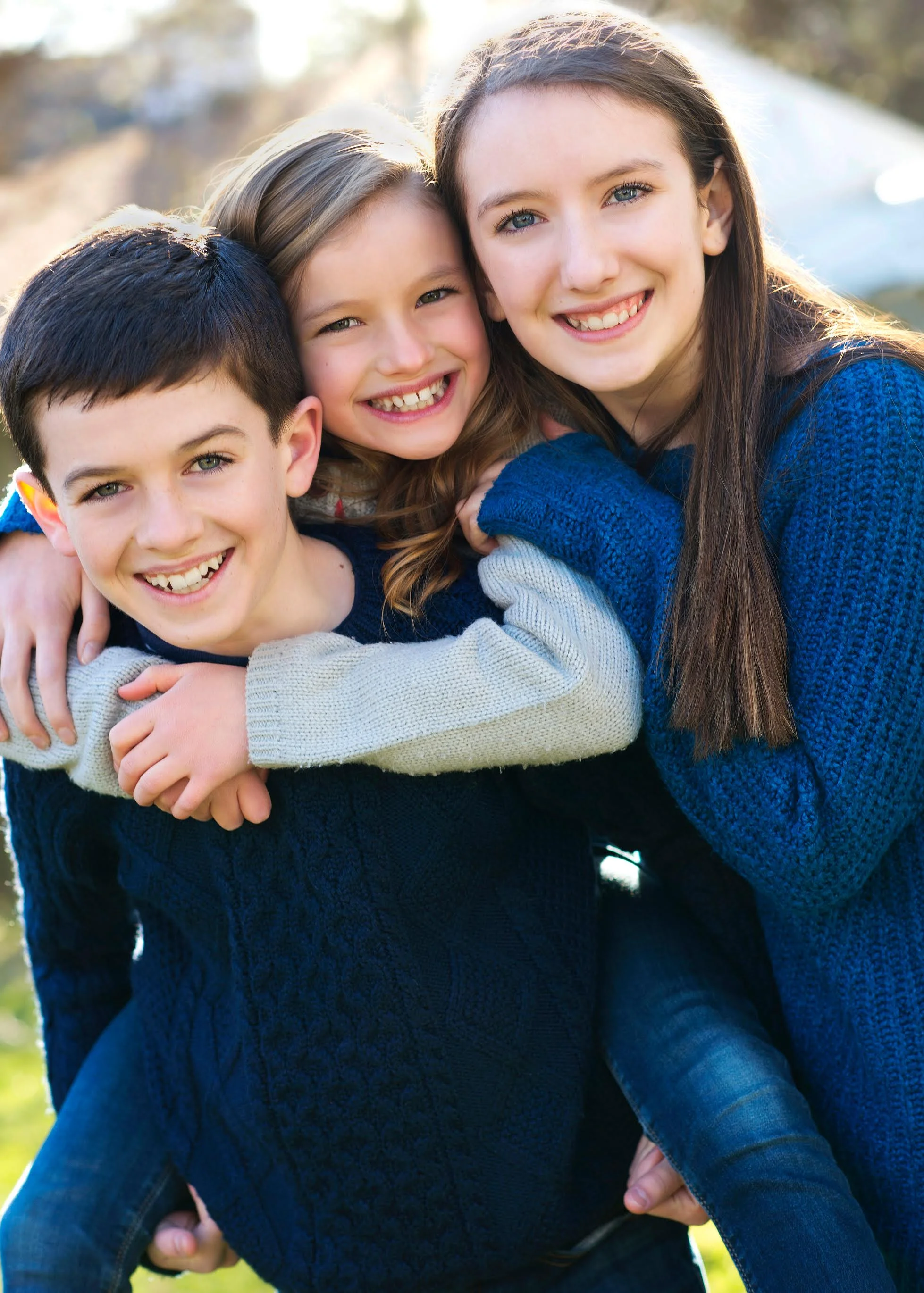 From left to right: Will, Ellie and Caroline Coffey