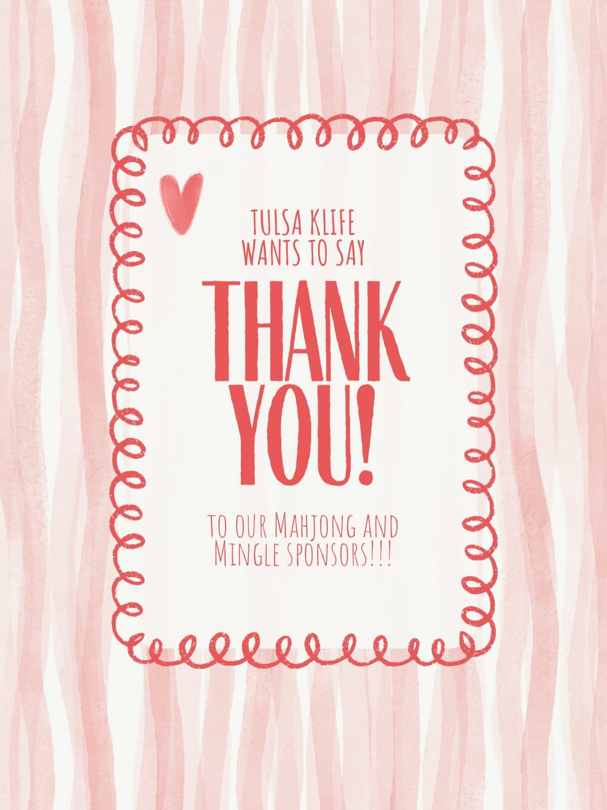 Shoutout to our incredible sponsors!!! 🎉 Your generosity, partnership, and belief in this mission helped make this event such a success. We are so thankful for each of you and the way you have helped us be able to continue serving the Tulsa communit