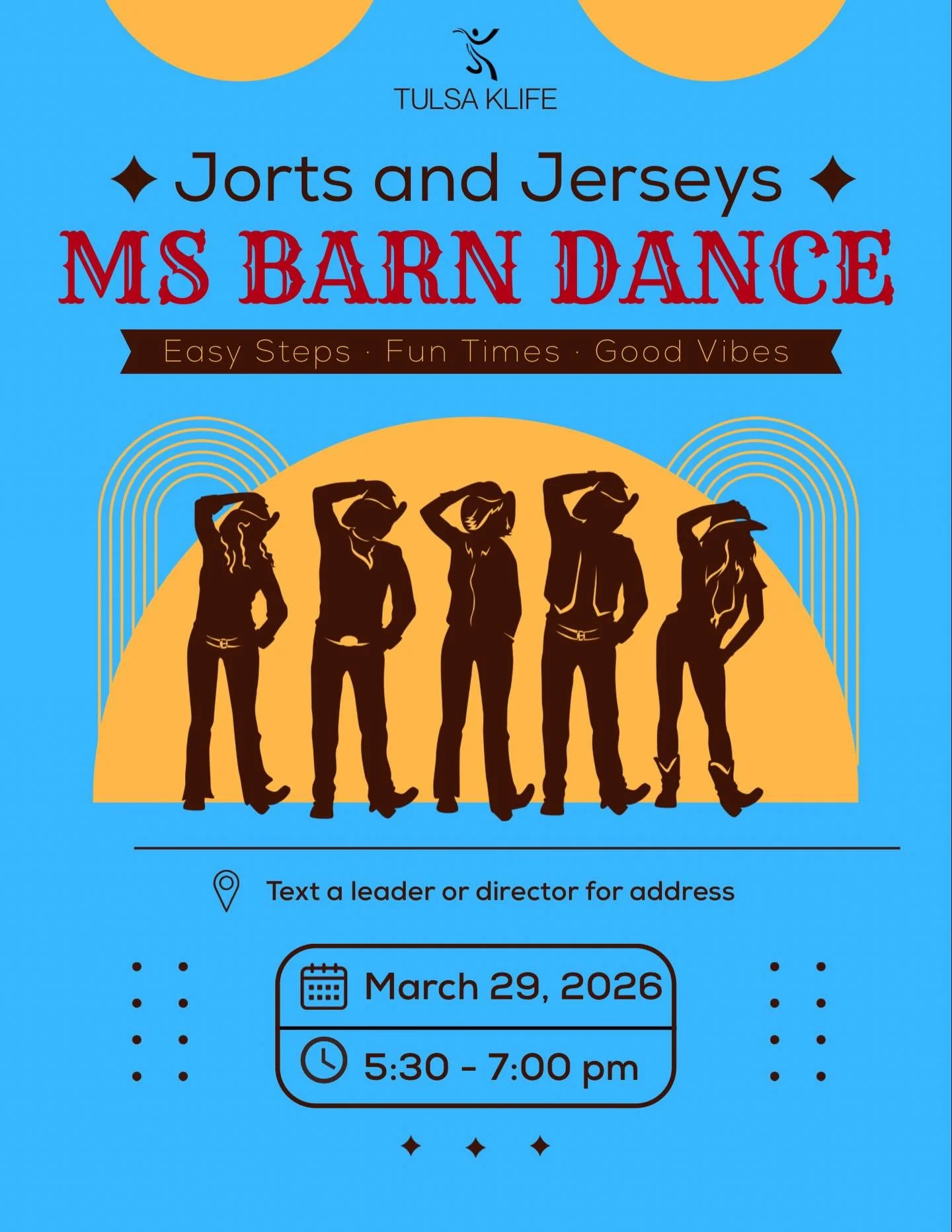 JERSEYS 🤝 JORTS 🤠🏈

The MS Barn Dance is coming&hellip; grab your jersey, cut the jorts, and get ready for a night of music, dancing, and the best friends around. You won&rsquo;t want to miss this one!!

Reach out to your small group leader or DM 