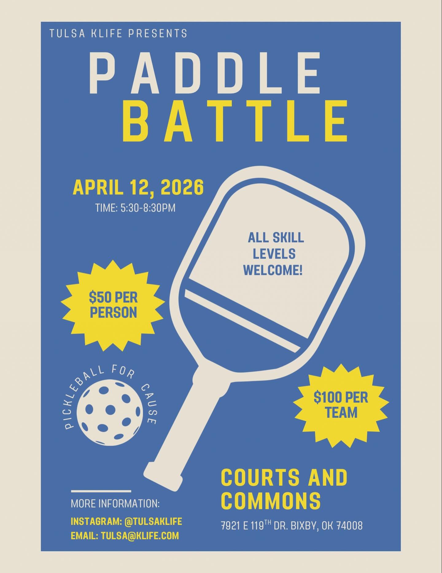 GIVEAWAY TIME!!! 🎉🔥

Want a chance to win a FREE team entry + tournament tee for Paddle Battle?! We&rsquo;re picking not one&hellip; but TWO winners!! 👀

⏰ Winners announced Thursday evening &mdash; don&rsquo;t miss it!

How to enter:
✨ Like this 