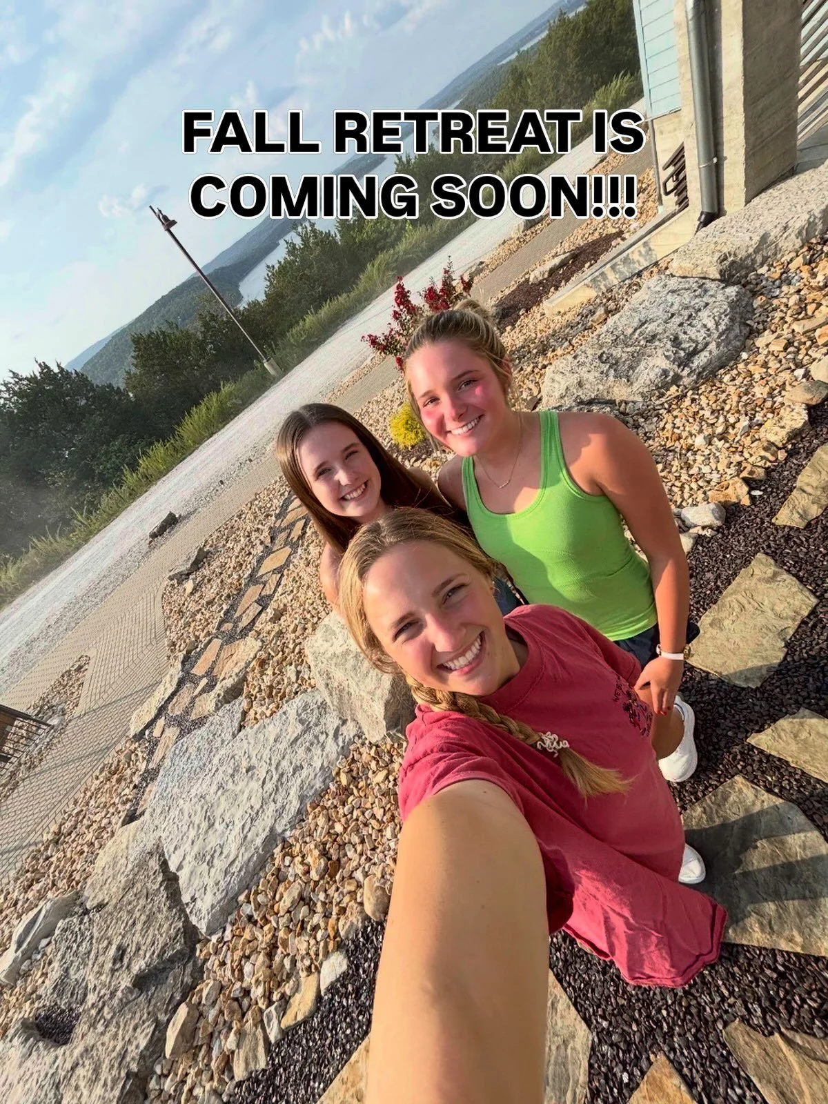🍂 FALL RETREAT IS COMING!!! 🍂

We&rsquo;re headed to Clearwater Cove October 10&ndash;11 for a weekend FULL of fun, friends, and Jesus! 🧡

Boats 🚤 ropes course 🧗&zwj;♀️ games, time together, and SO much more!!! You do NOT want to miss it!

Sign 