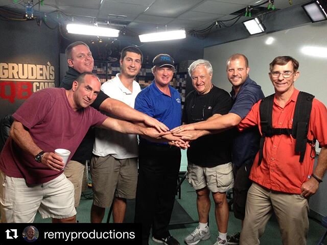 Damn 10 years ago that is insane.  Thanks for sharing the memory bro, I miss that show so much #Repost @remyproductions with @get_repost
・・・
Throwback crew shot with Gruden on Jon Gruden&rsquo;s QB Camp. #orlandovideoproduction #10yearsBC