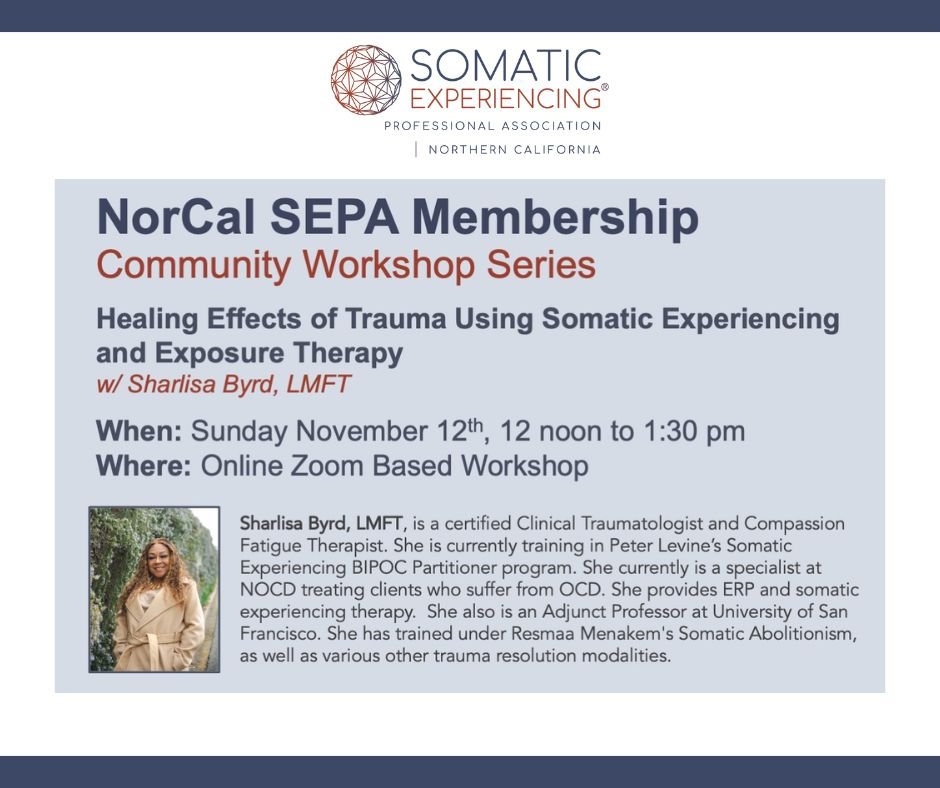 Speaker Series: Healing Effects of Trauma Using Somatic Experiencing and Exposure Therapy