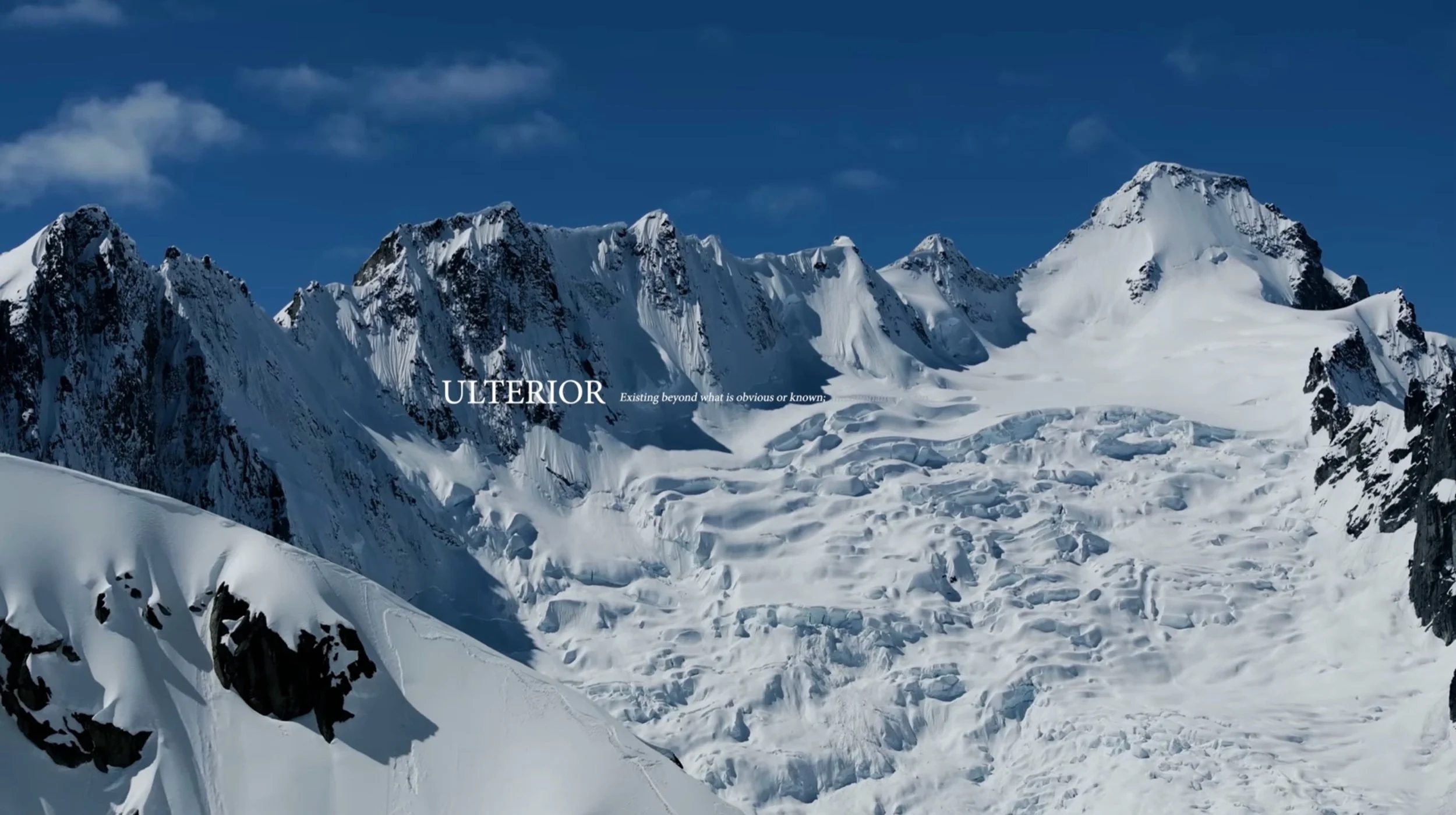 Ulterior: a ski film.