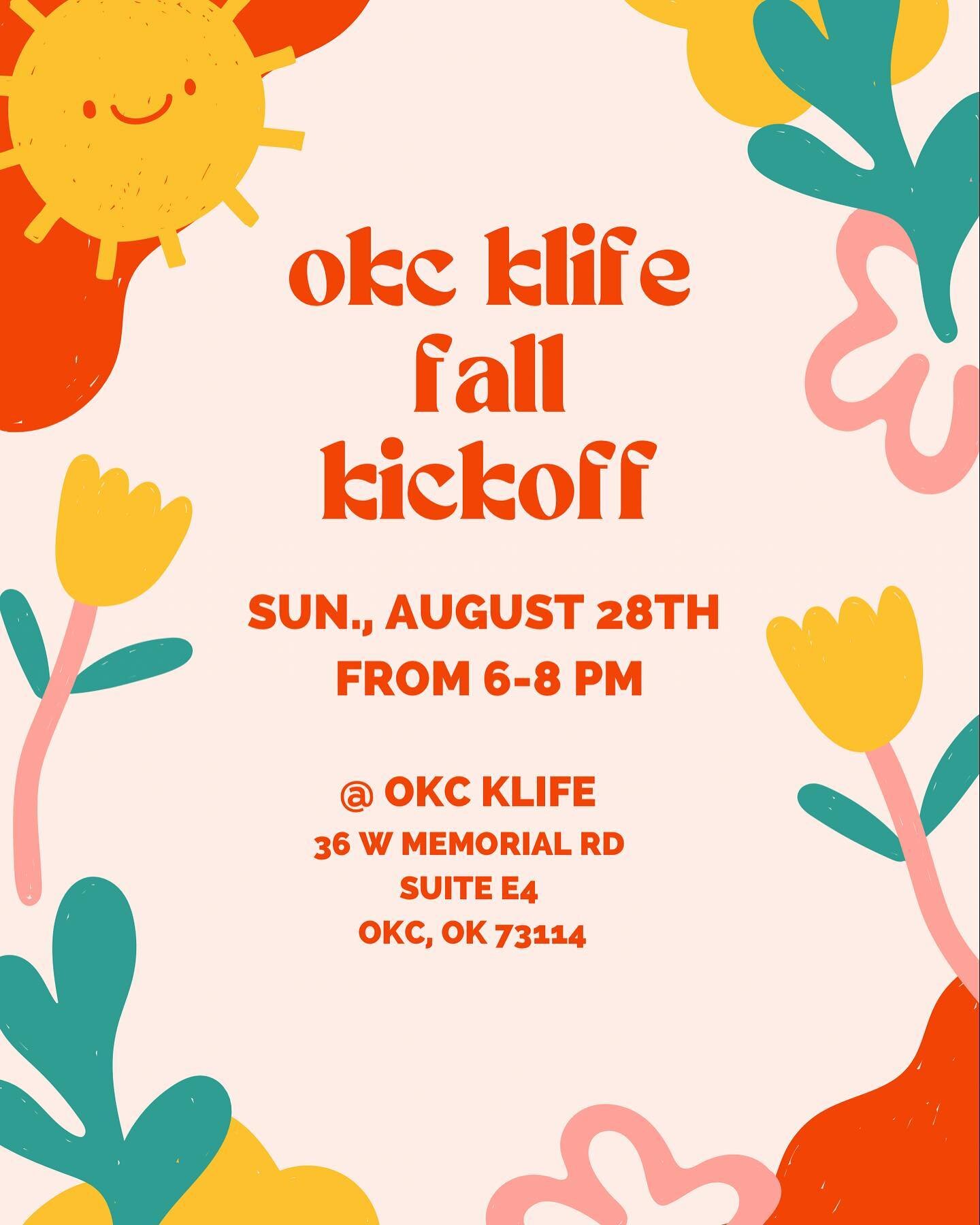 Families, we hope to see you today! 🤩 come learn more about KLIFE, see old friends, and make new ones!