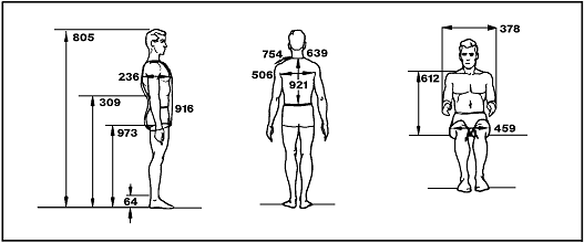 Tufts Human Factors Anthropometric Data