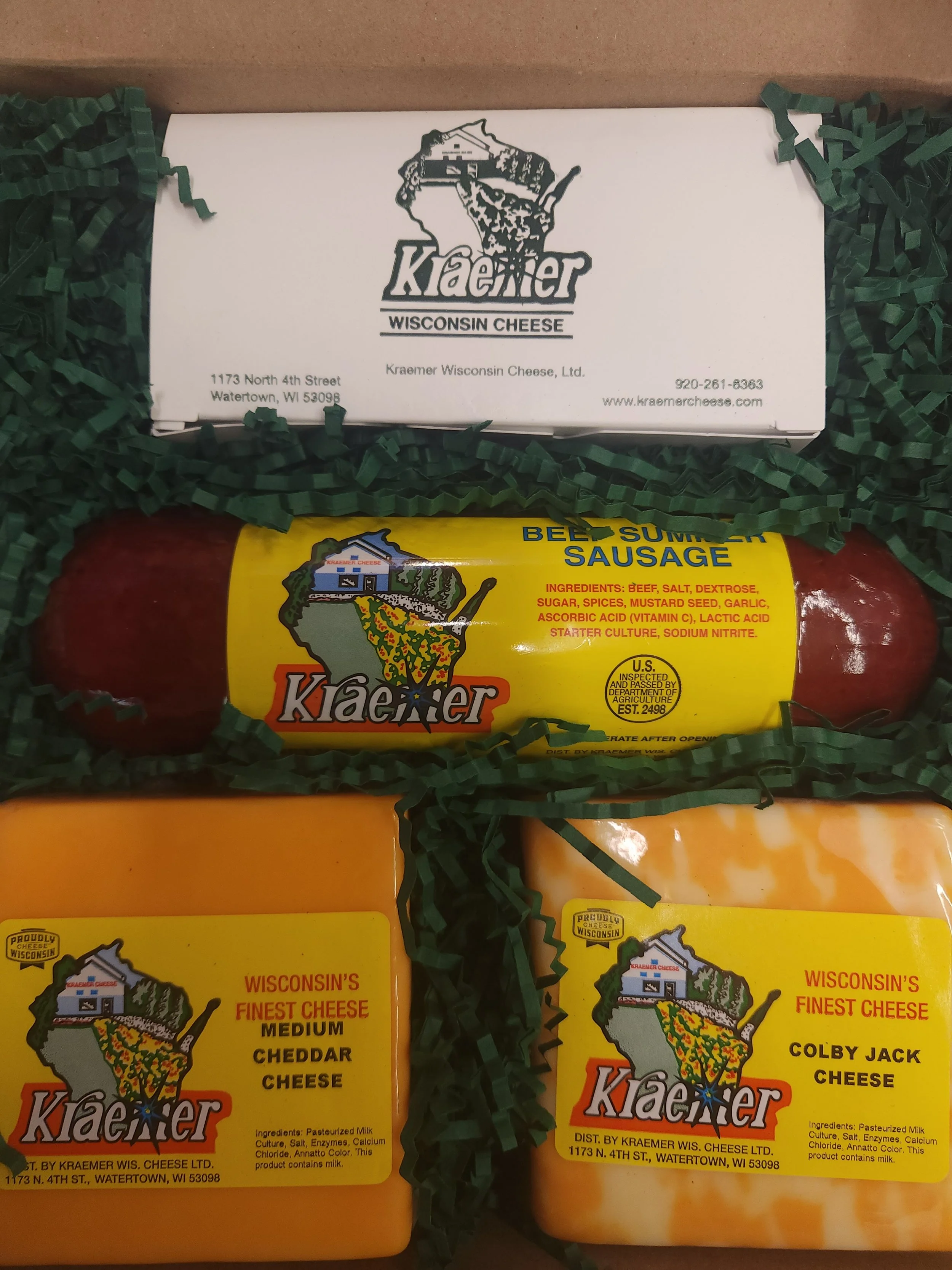 Gift Box | Two Pound Cheese, Sausage and Fudge (O)