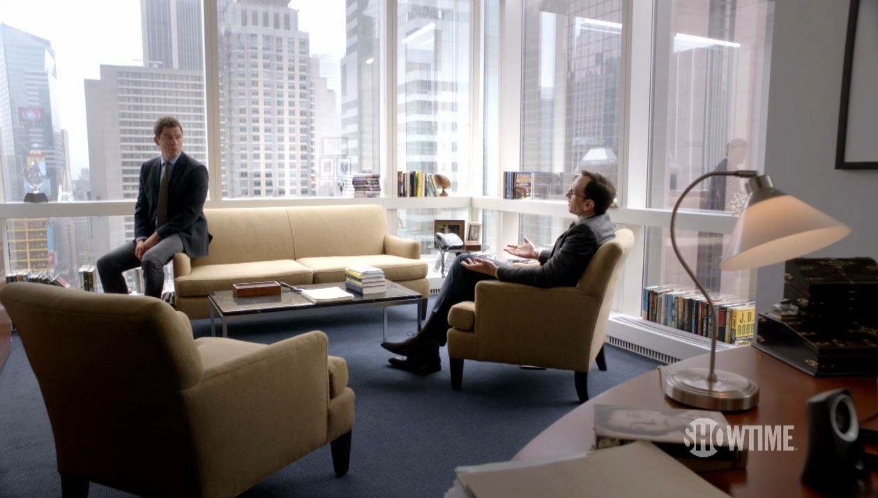 A scene from Showtime's The Affair at Goodman Media.