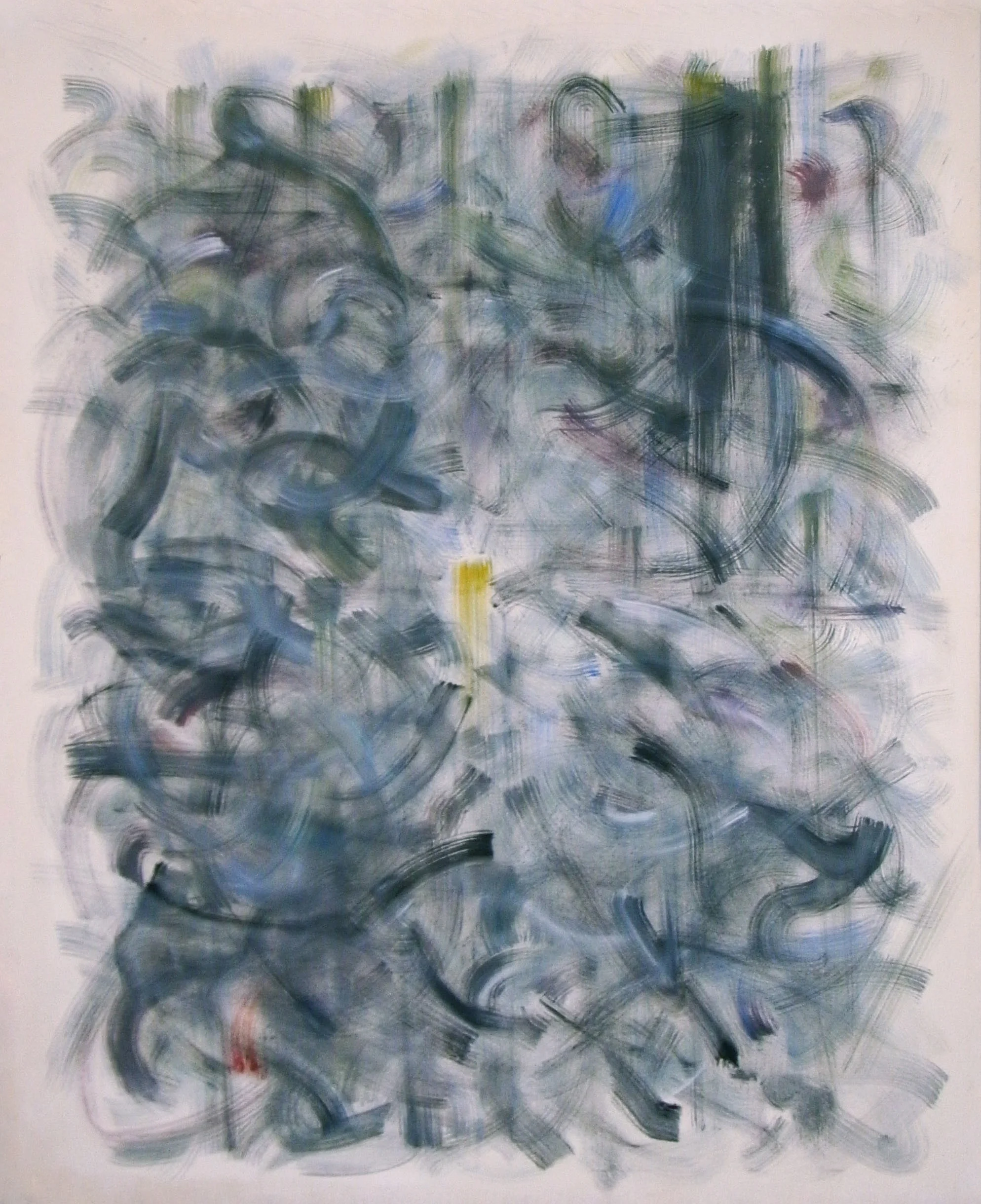 Meditative Structure - MS-I.010 – Letting Go, Oil on Canvas - (early beginnings of meditative structures - 2011)