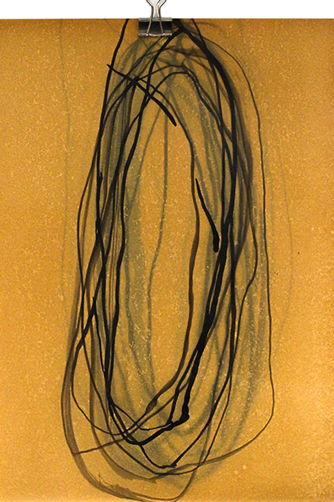 Meditative Structure - MS-IX.001 – Soul Depth, India Ink on Vintage Paper (2013-2018)
