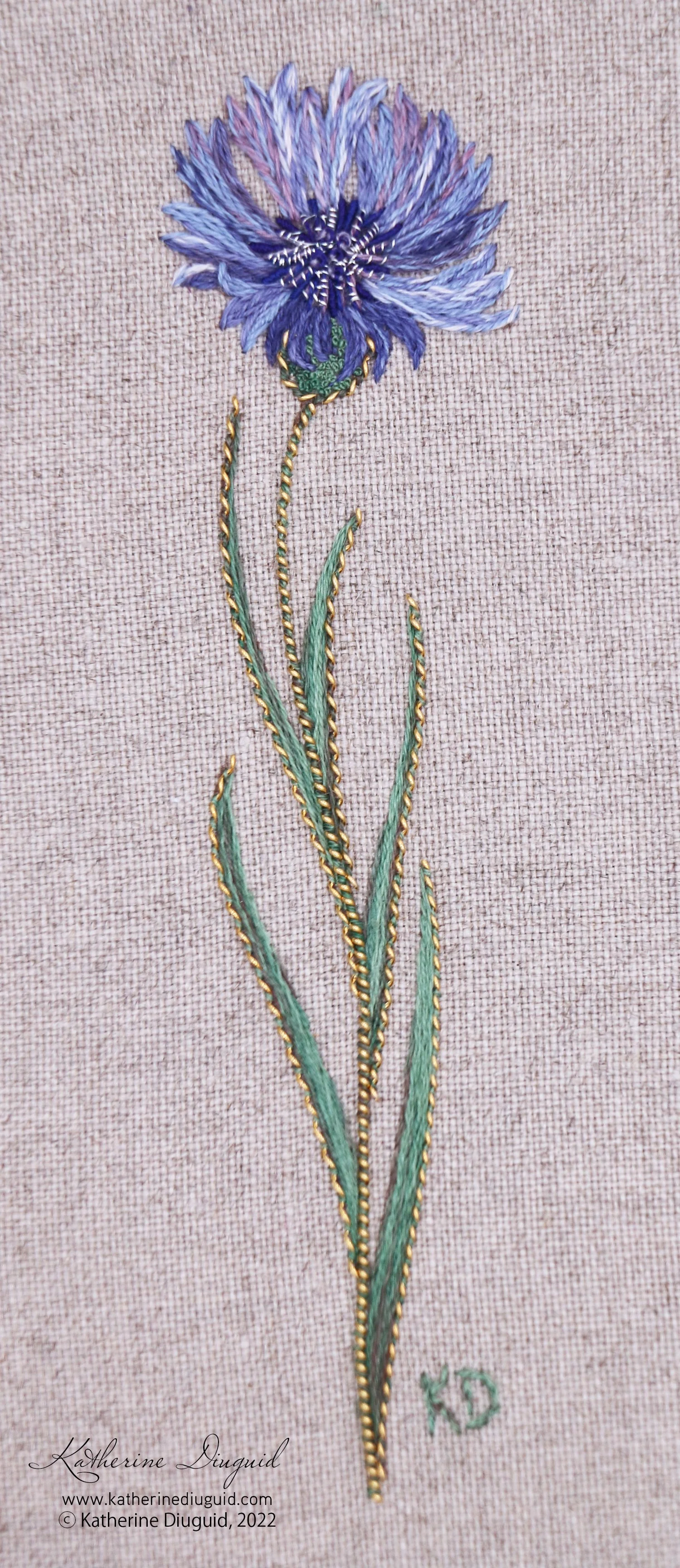 Cornflower hosted by Marin Golden Threads- virtual 