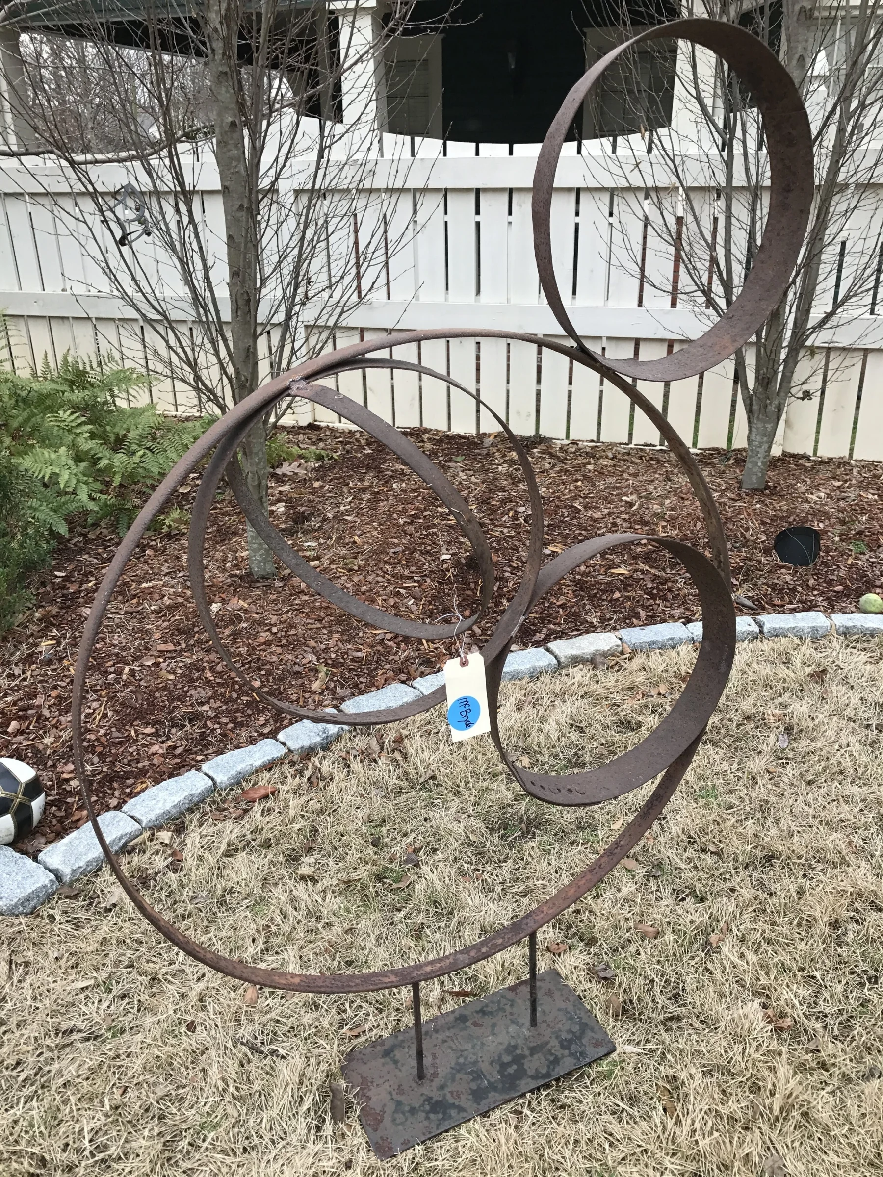 Garden Sculpture - Wine Barrel Rings
