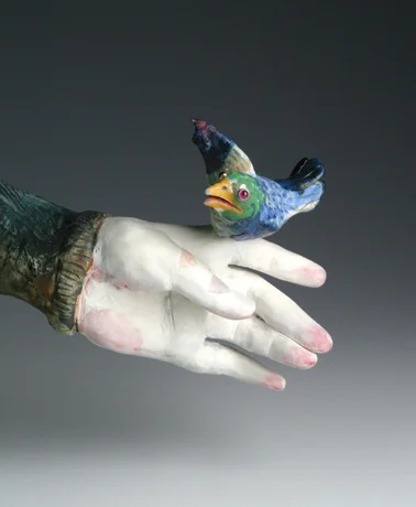 Bronze and ceramic sculpture by Laila Farcas-Ionescu Artist CV 