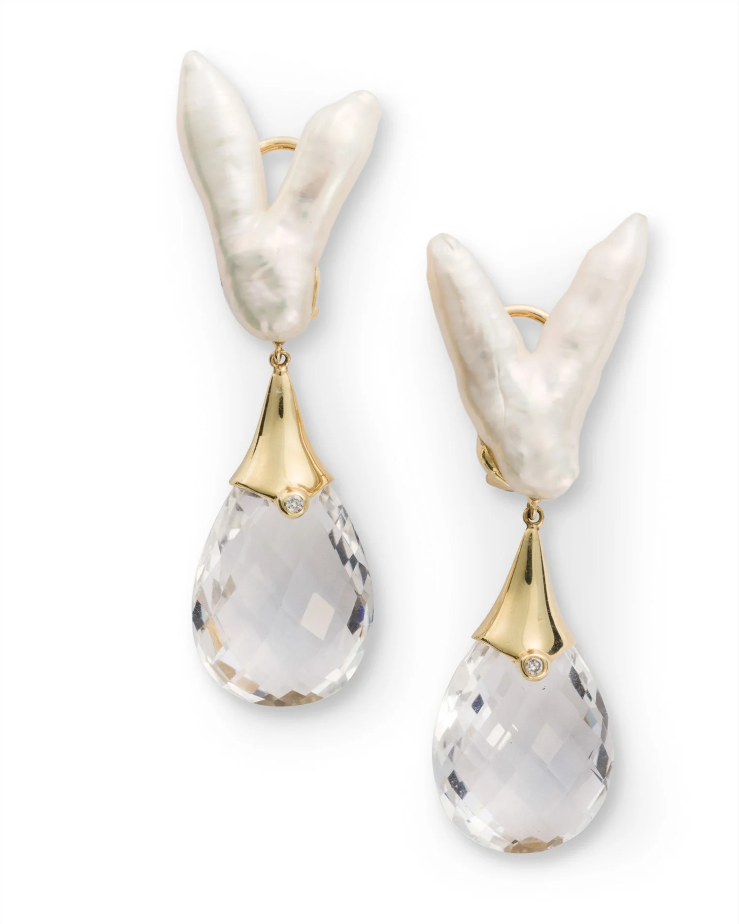Crown of Pearl earrings 