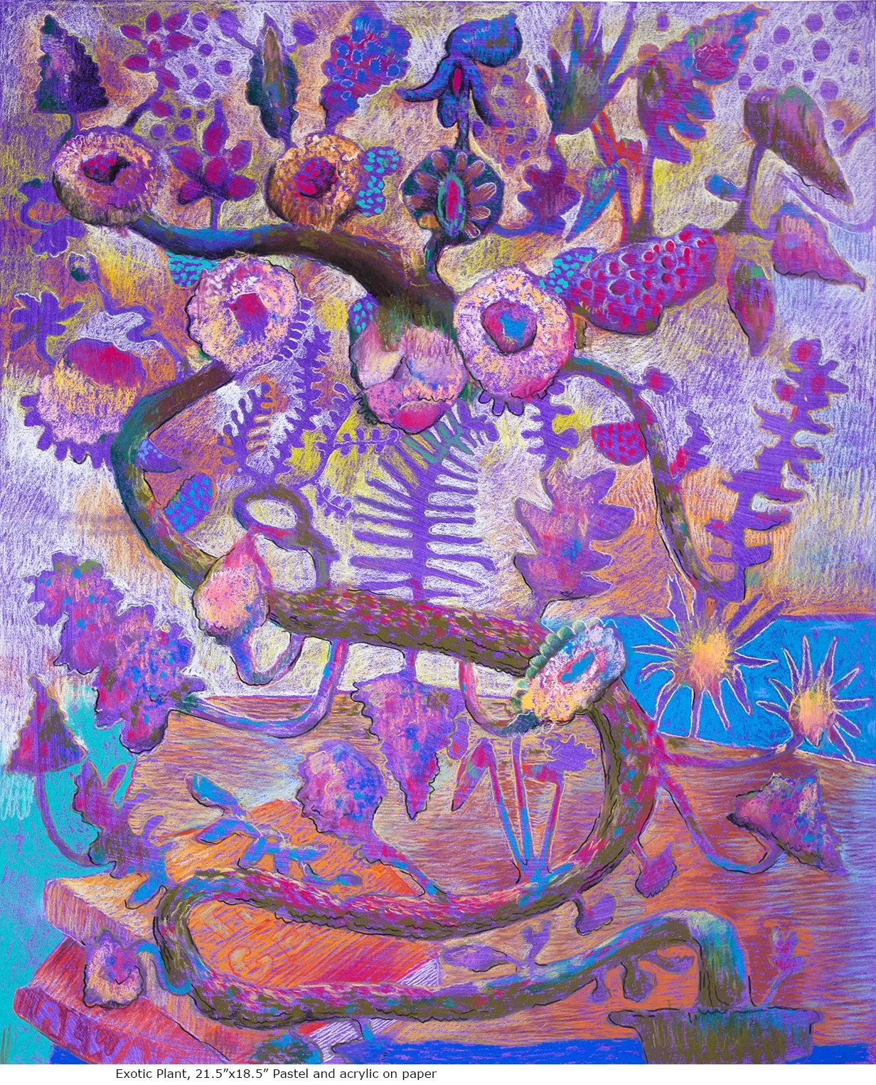 Exotic Plant pastel-w.jpg