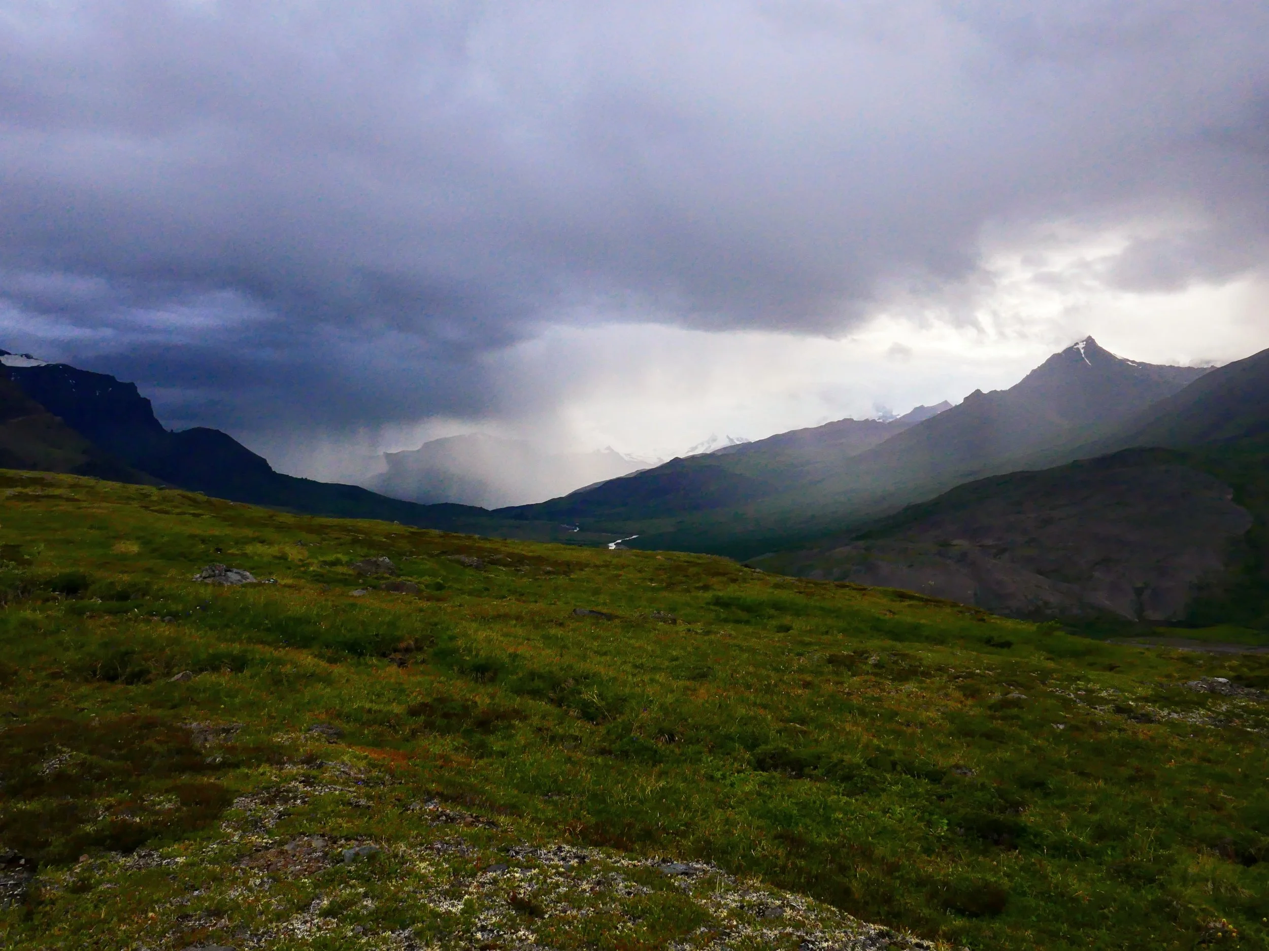 Weather rolling in on our second night.
