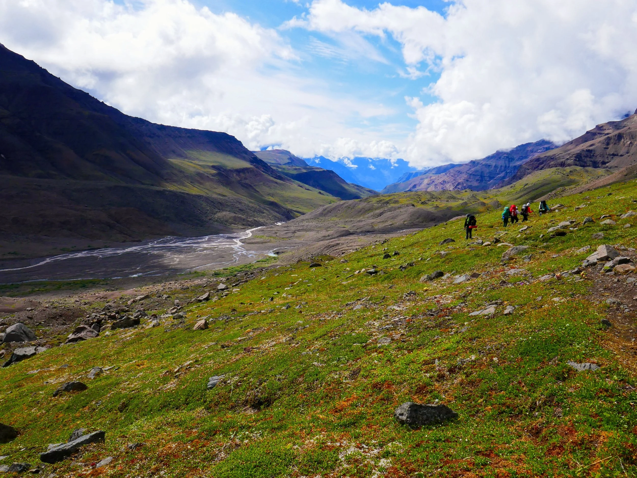 The scale of the glacial valleys cannot be captured in photos.