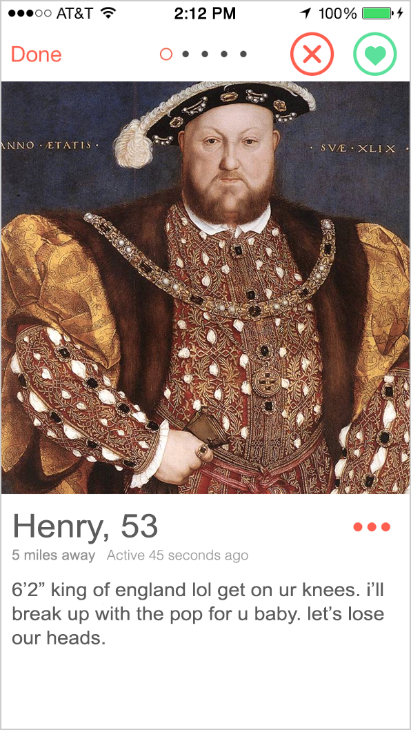  series: if fuckboys of yore had tinder 