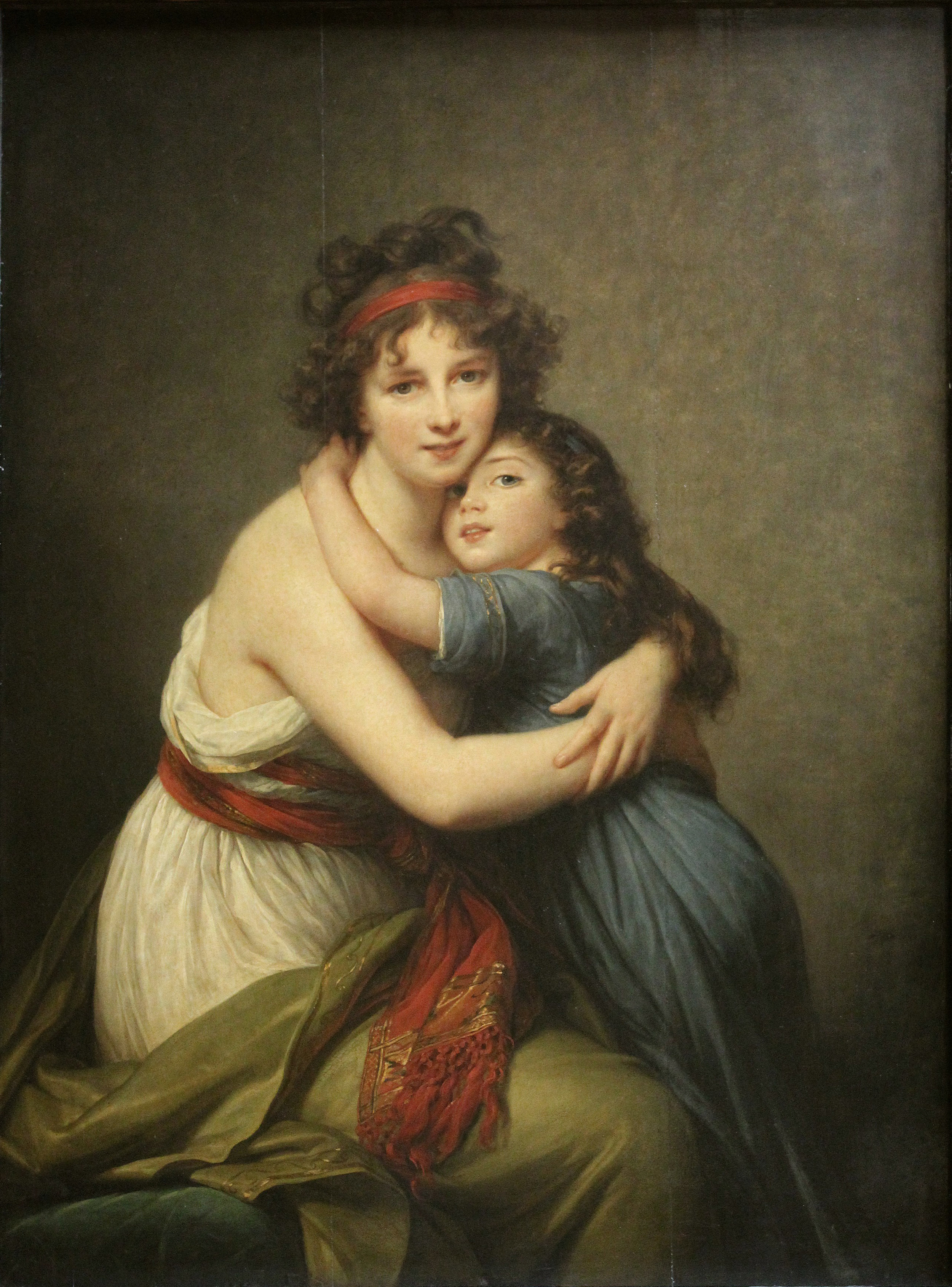 Elisabeth Vigée Lebrun, Self Portrait with Her Daughter, 1789, oil on canvas, Musée du Louvre