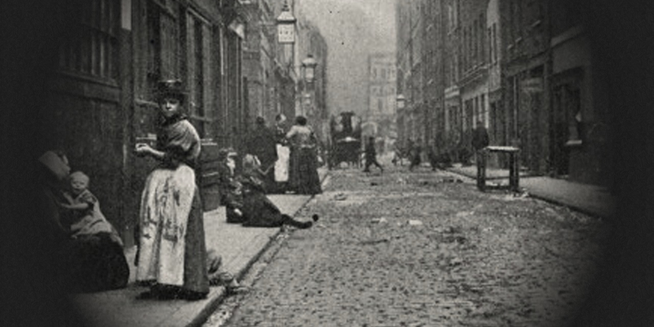Whitechapel, east London, in the 1880s