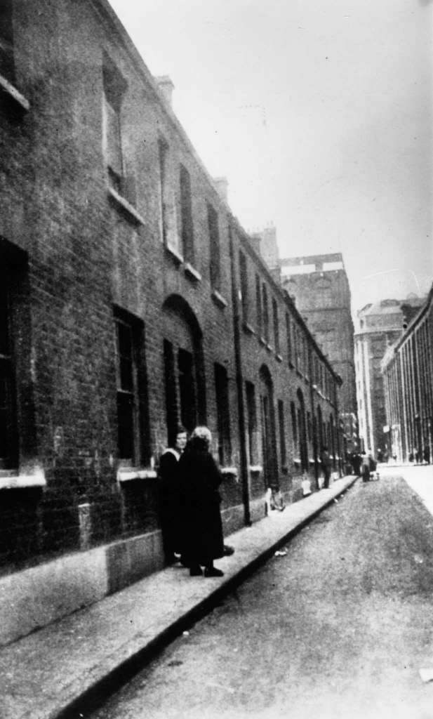 Bucks Row, London, where the body of Mary Ann Nichols was discovered. 