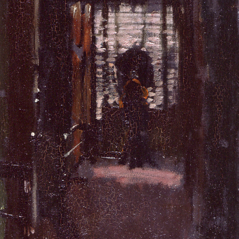 Walter Sickert, Jack the Ripper's Bedroom, c. 1907, oil on canvas, 50.8 x 40.7 cm. Manchester City Gallery.